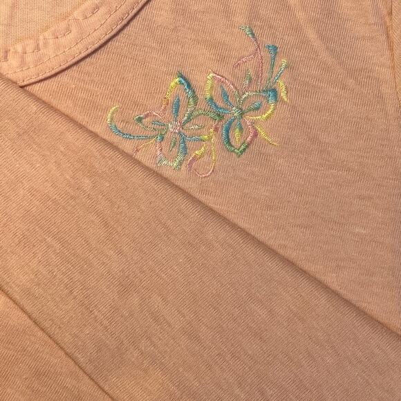 Elizabeth Adams Sport NEW VINTAGE Single Stitch Tee sz S Pastel Embroidery Shirt - Picture 6 of 9